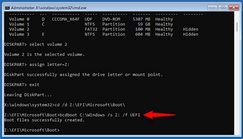 bootrec /rebuildbcd|Repair the EFI Bootloader or the MBR (Master Boot .